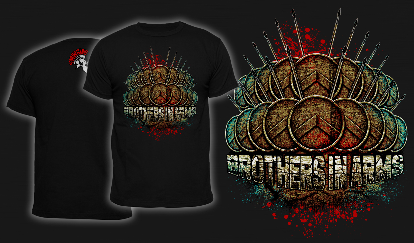 Brothers In Arms - Men's T-Shirt Black